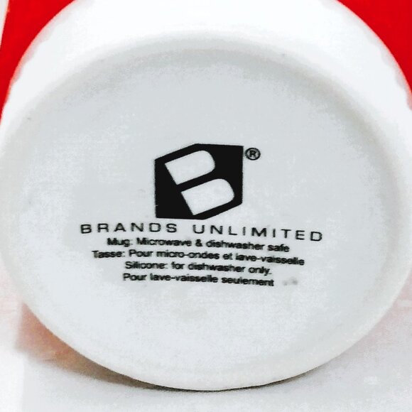 Laura Secord Ceramic Travel Coffee Tumbler with Red Silicone Grip And Lid - Picture 6 of 8